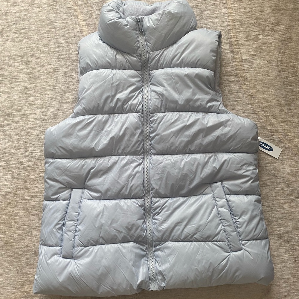 Old Navy Grey Puffer Vest